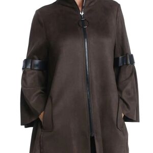 Haute Couture Oversized Elegant Olive Green  Cape Jacket